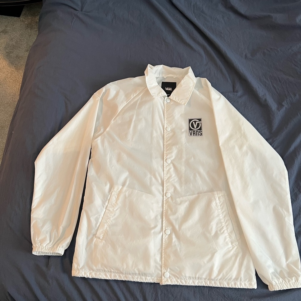 Vans Windbreaker // Size L // WHITE